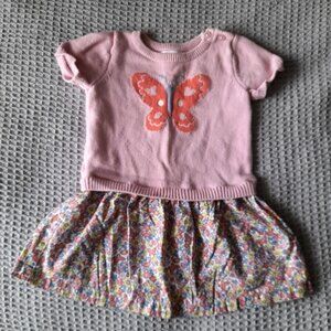 Joe Fresh Pink Knit Baby Dress